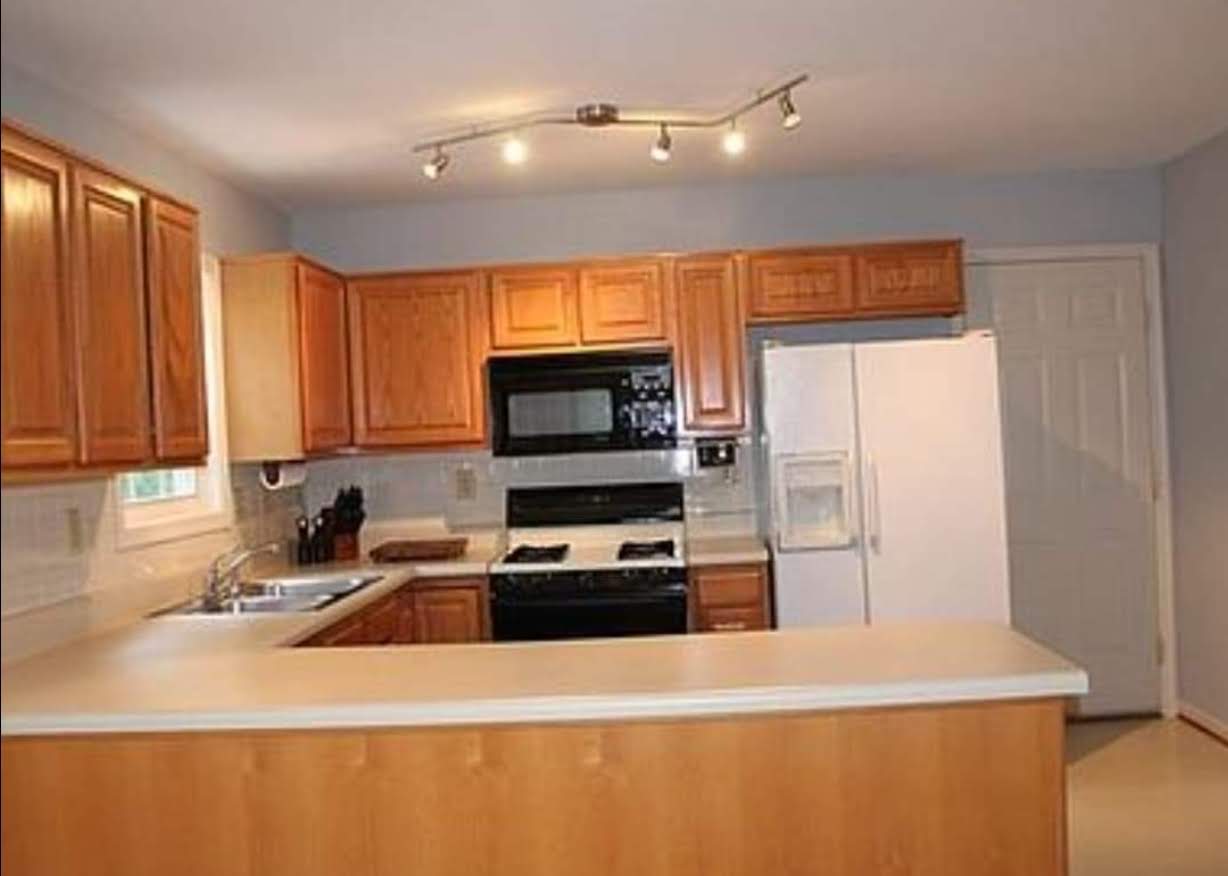 Bright shaker kitchen refresh by 27 Contracting in Powhatan, VA — before